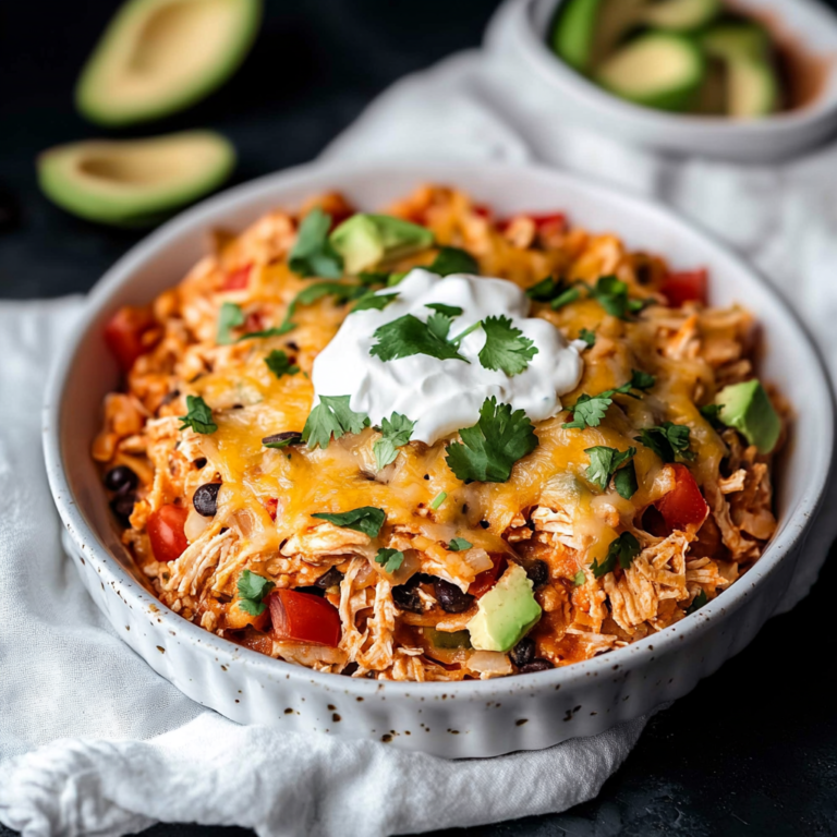 Chicken Burrito Casserole