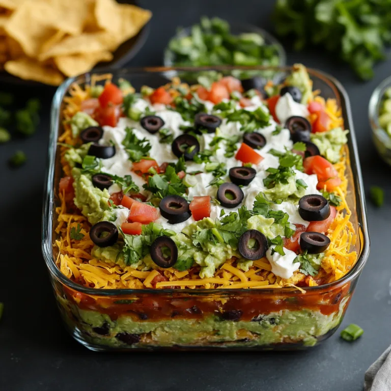7 layer taco dip